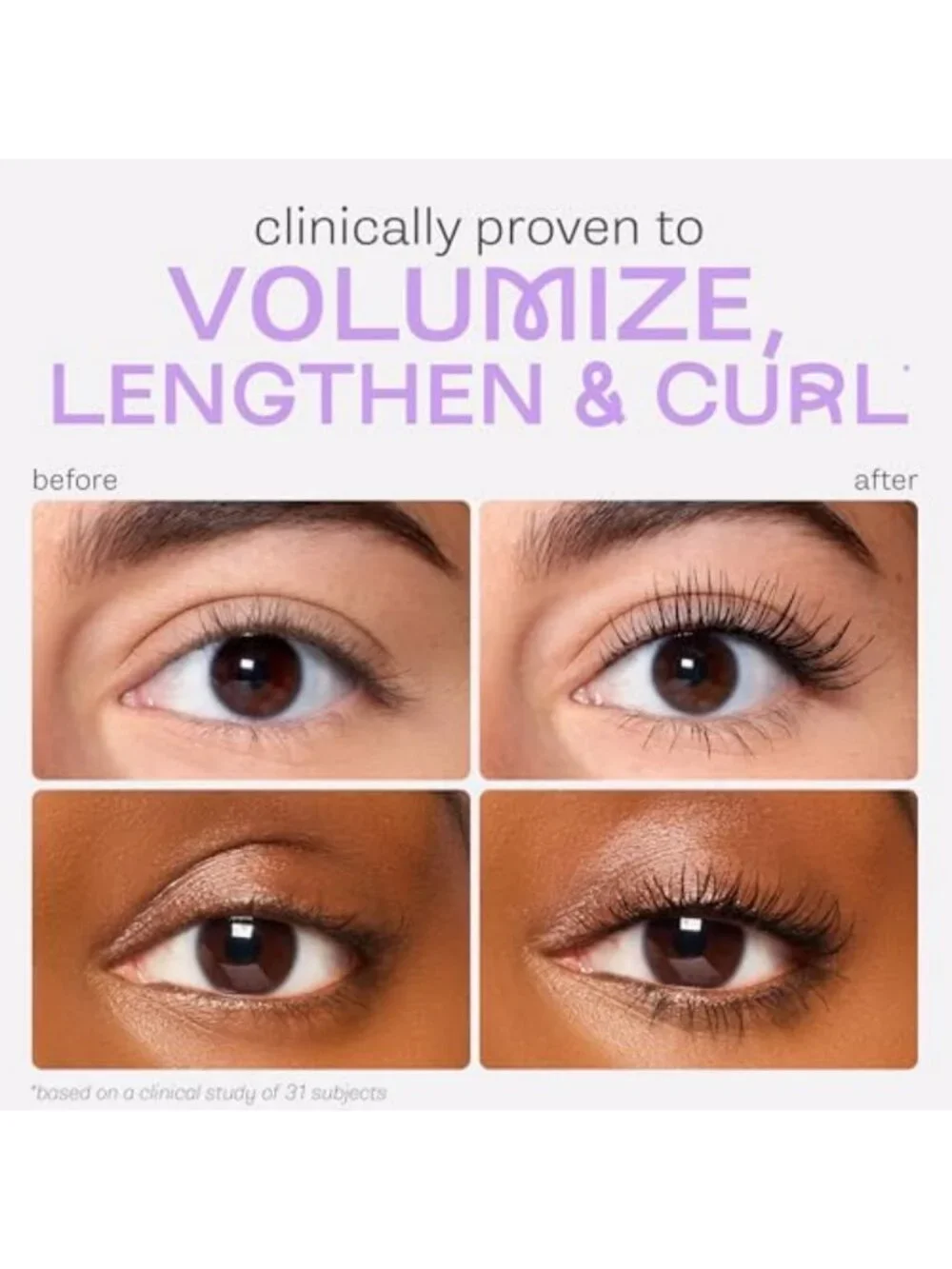 Lash Extensions Tubing Mascara - Volumizing, Curling, Easy Removal, Vegan, 24Hr